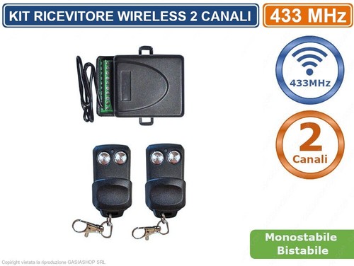 Kit ricevitore wireless 433mhz - ricevitore,