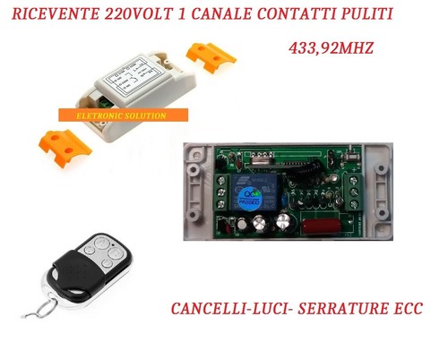 Ricevente ricevitore 433mhz - ricevitore, 1