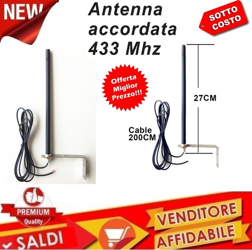 Antenna 433 mhz per ricevitori - per,